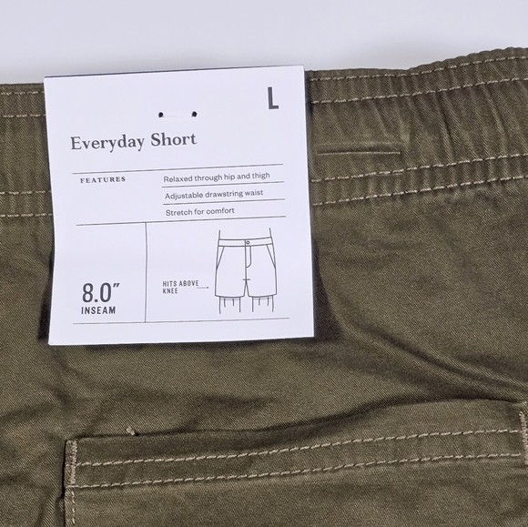 Goodfellow Men's Everyday Short Green Size Large - Picture 7 of 7